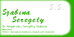 szabina seregely business card